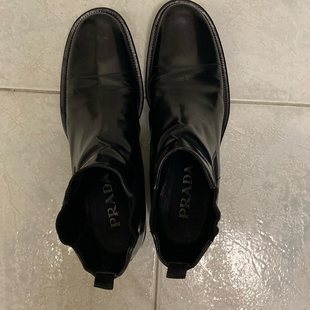Prada Chelsea boots in leather